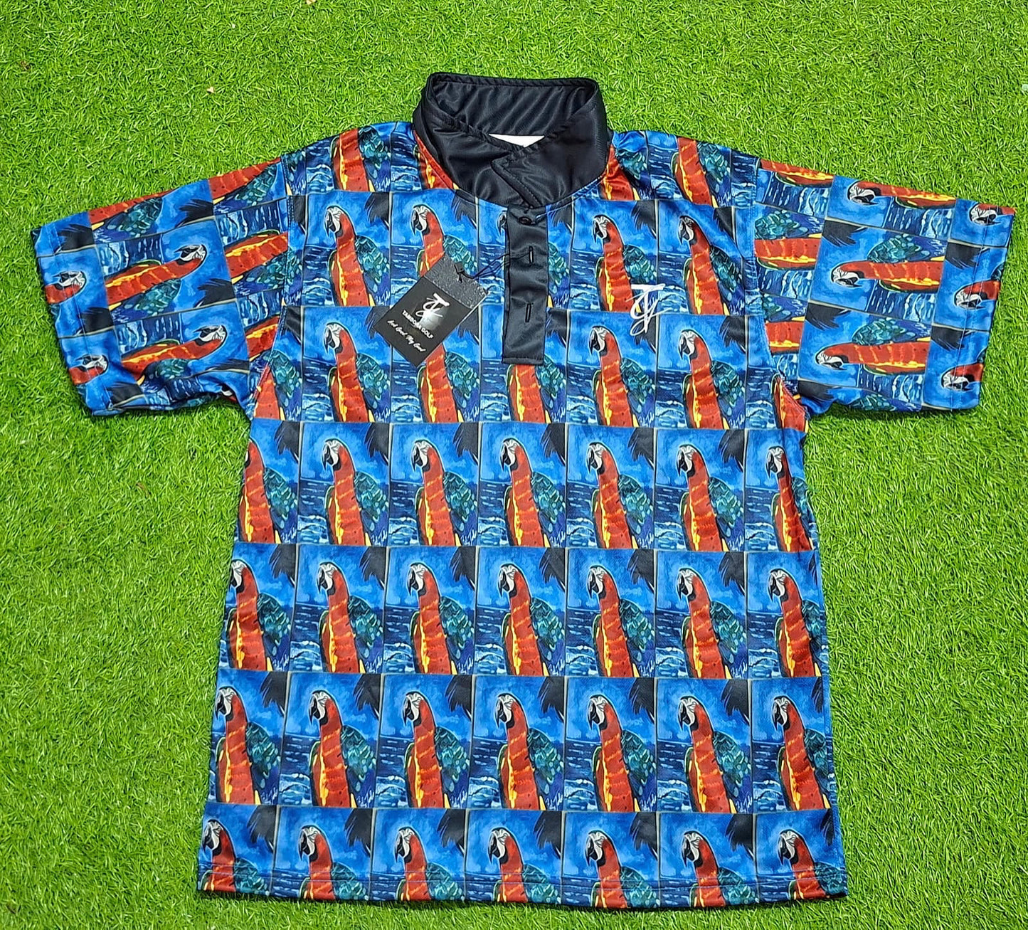 Macaw Parrot Golf Shirt