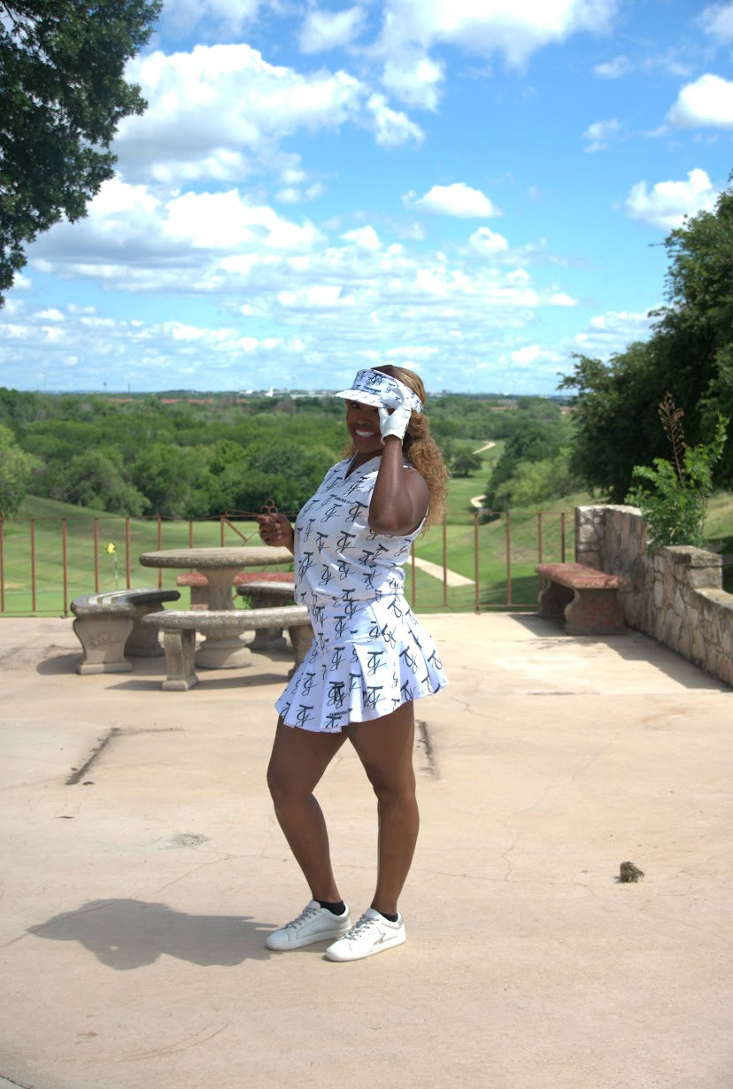 Women’s Monogram Golf Skirt - White