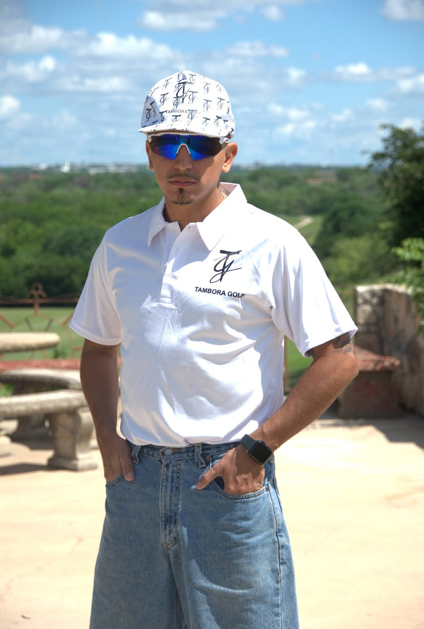 Monogram Logo Golf Polo - White