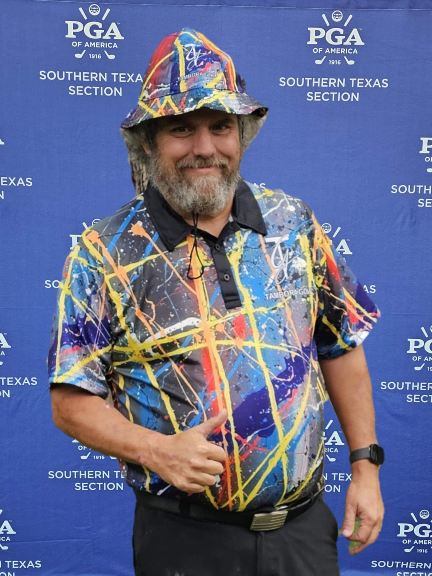 Abstract Golf Polo - Multi