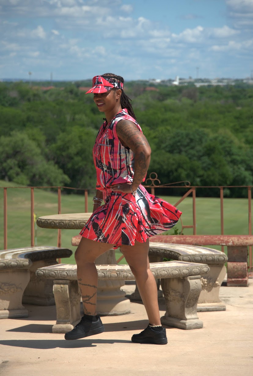 Women’s Abstract Polo - Pink