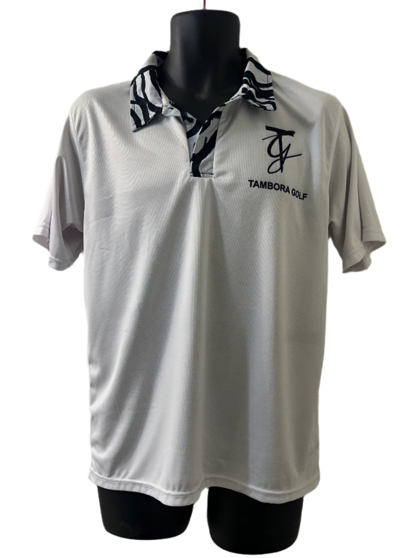 Roses Golf Polo - White Collar